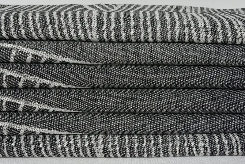 68x40 Cotton Striped Design Towel, Travel towel, Turkish bath towel for spa, Bath towel, Bridesmaid Gift, Embroidered Beach Towel, Birthday Gift - 3