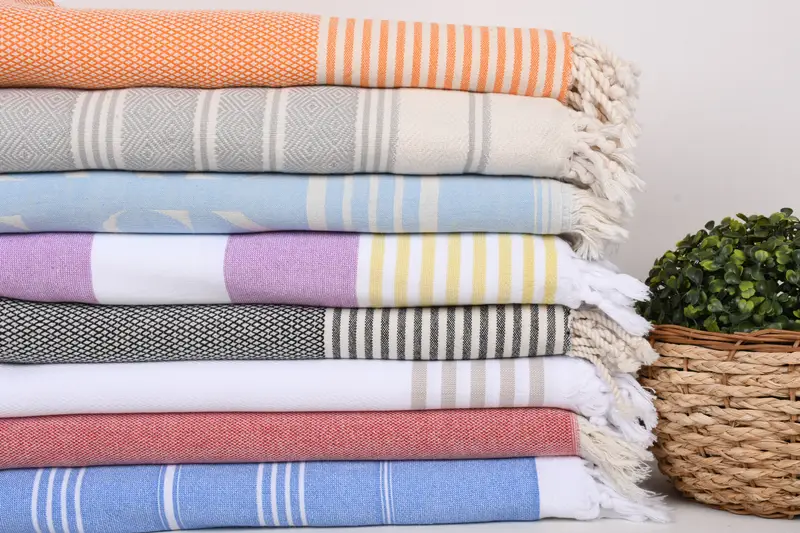 Anniversary Gift For Her, 70x40 Cotton Set of 8 Towel, Personalized Turkish Beach Towel, Cotton towel, Bachelorette Gifts, Sand-resistant towel - 2