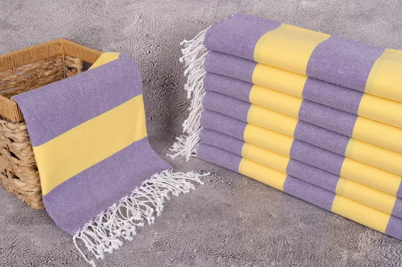 70x40 Cotton Striped Towel, Quick-drying cotton Turkish beach towel, Turkish Towel Beach, Absorbent towel, Bridesmaid Gift, Mother Of The Groom Gift - 3