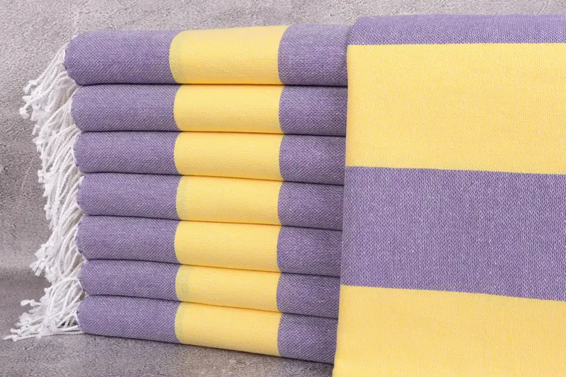70x40 Cotton Striped Towel, Quick-drying cotton Turkish beach towel, Turkish Towel Beach, Absorbent towel, Bridesmaid Gift, Mother Of The Groom Gift - 1