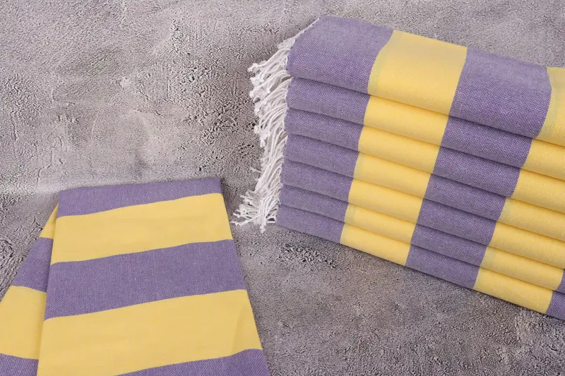 70x40 Cotton Striped Towel, Quick-drying cotton Turkish beach towel, Turkish Towel Beach, Absorbent towel, Bridesmaid Gift, Mother Of The Groom Gift - 2