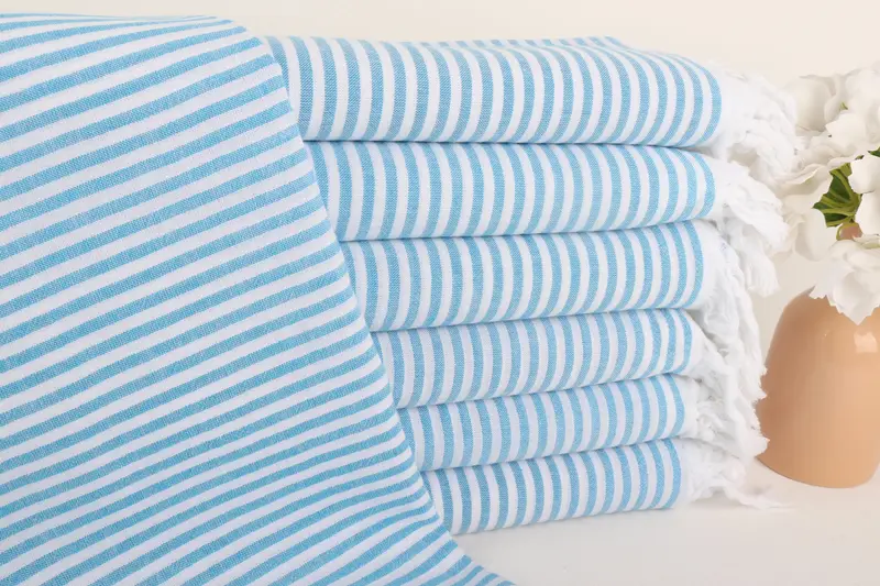 Dark Turquoise Cotton Towel Bridesmaid Gift, 36x67 Inches