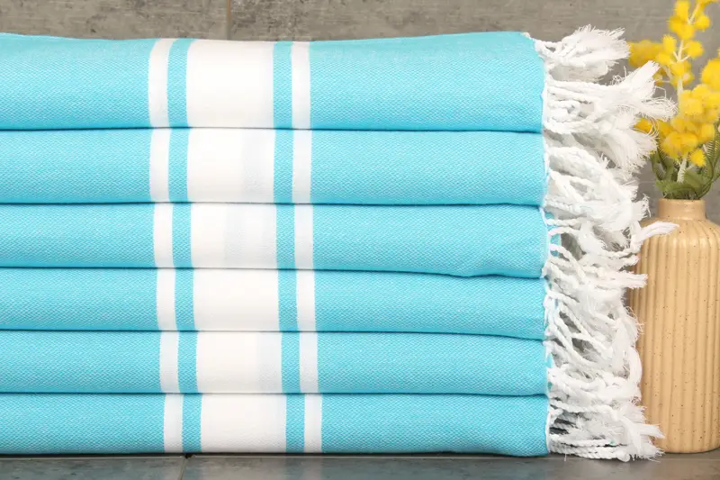 Bachelorette Party Turquoise Cotton Towel Custom Gift, 40x71 Inches