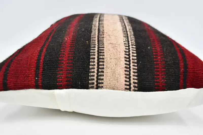 Pillow for Couch, Rustic Pillow, Cushion Case, 20x28 Red Cushion Cover, Kilim Pillow, Office Chair Pillow, Handmade Kilim Cushion - 5