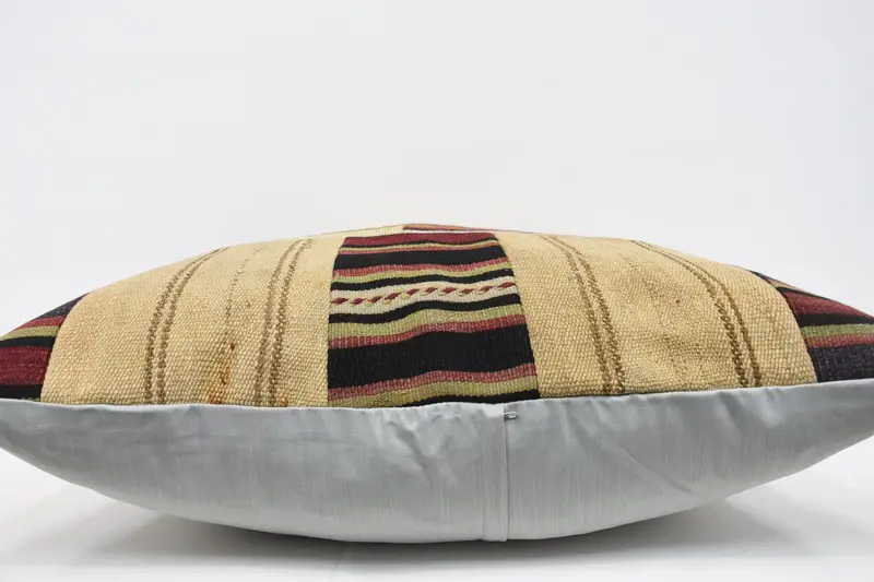 Authentic Pillow Cover, Pillow for Couch, Boho Pillow Sham Cover, 32x32 Beige Pillow, Turkish Pillow, Cushion Cover, Boho Chic Pillow Cover - 6