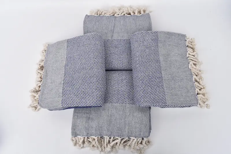 Custom Gift, Wedding Favors, Valentines Day Gift For Him, 70x40 Cotton Geometric Towel, Eco-Friendly Turkish Towel, Turkish bath towel, Summer Towel - 6