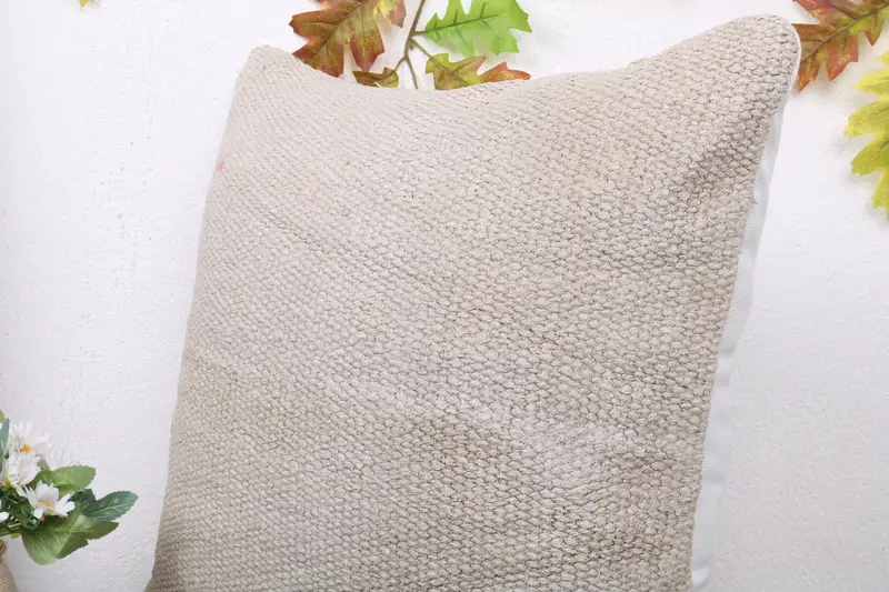 Cushion Case, Tribal Cushion Case, Kilim Cushion Sham, 20x20 White Pillow Case, Kilim Pillow Cover, Home Decor Pillow, Outdoor Bolster Cushion Cover - 5