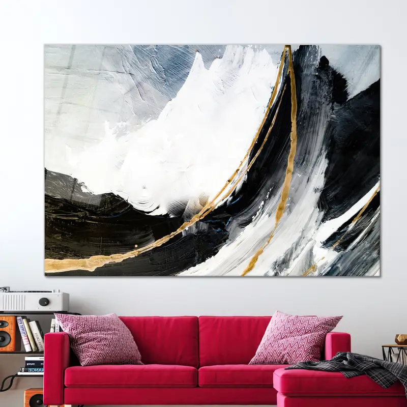 モダンな大理石のキャンバス: 現代的な高級大理石アート プリント
