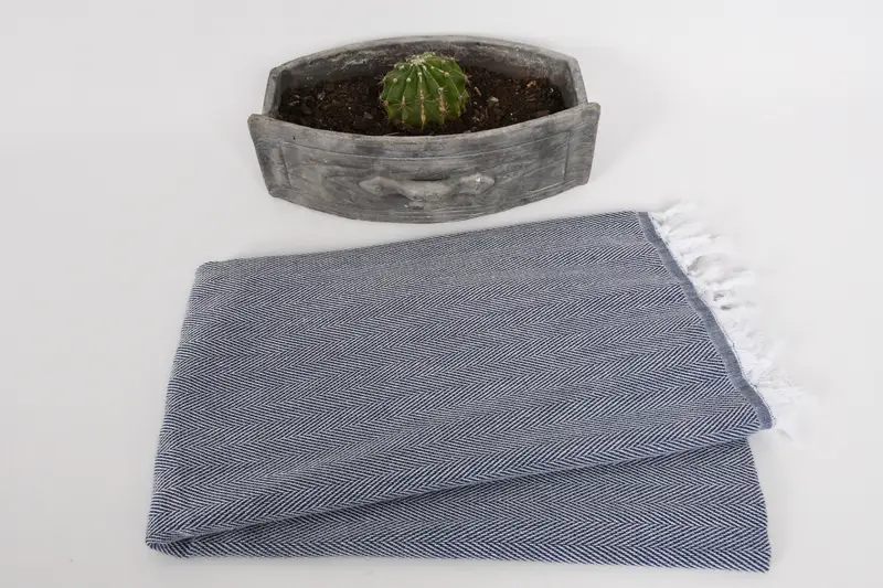 Custom Towel, Lightweight towel, Organic cotton peshtemal for spa and beach, Bachelorette Gifts, 70x40 Cotton Herringbone Towel, Unique Gift - 4