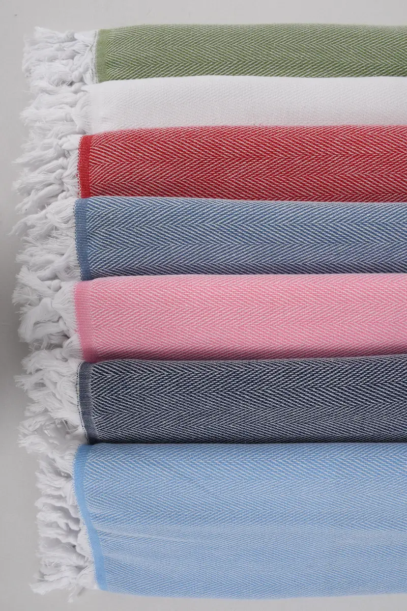 Custom Towel, Lightweight towel, Organic cotton peshtemal for spa and beach, Bachelorette Gifts, 70x40 Cotton Herringbone Towel, Unique Gift - 3