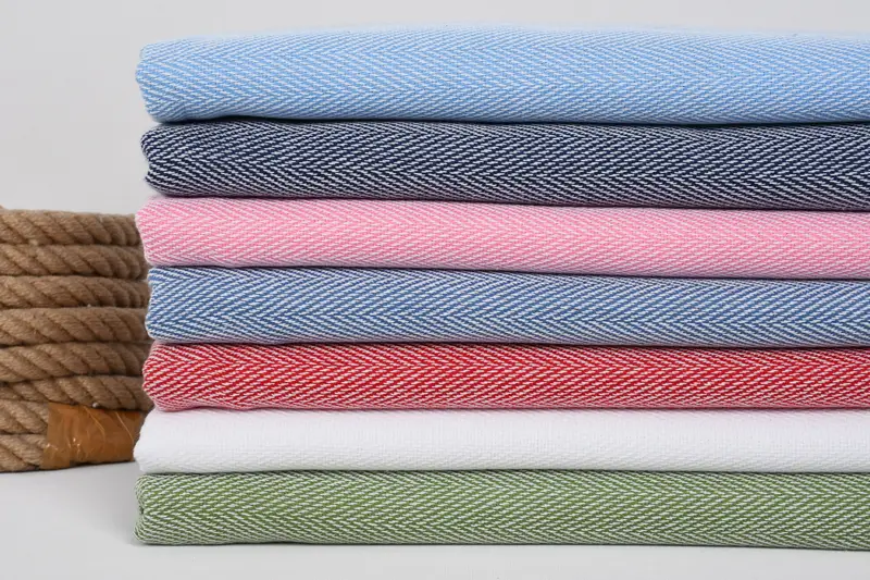 Custom Towel, Lightweight towel, Organic cotton peshtemal for spa and beach, Bachelorette Gifts, 70x40 Cotton Herringbone Towel, Unique Gift - 2