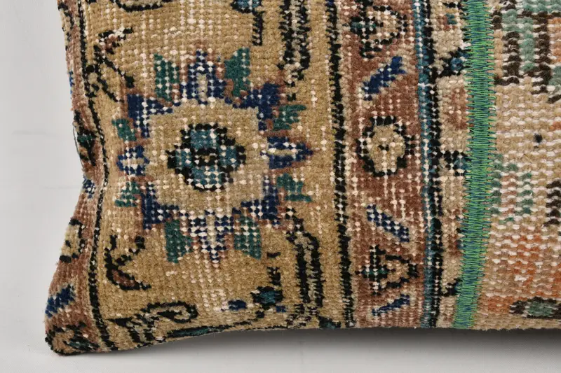 12x24 Yellow Cushion Cover, Ikat Pillow Cover, Ethnical Kilim Rug Pillow, Vintage Kilim Throw Pillow, Pillow, Kilim Pillow Cover - 2