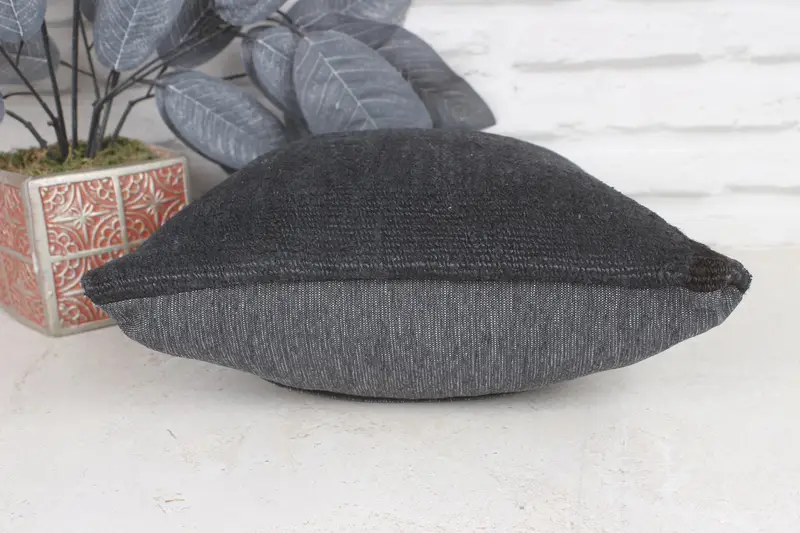 Pillow Cover, 12x12 Gray Cushion Cover, Pillow for Couch, Turkish Kilim Pillow, Neutral Throw Pillow Case, Outdoor Patio Pillow, Home Decor Pillow - 5