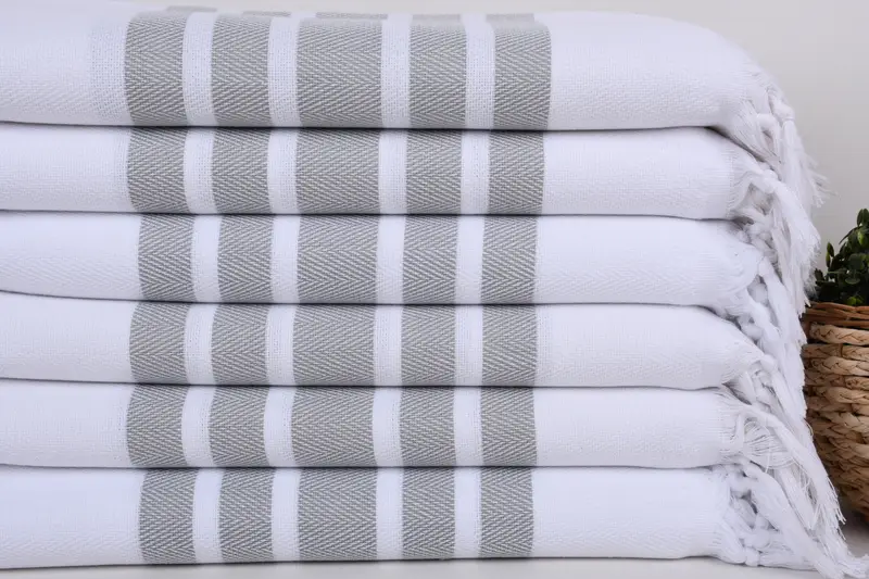 70x40 Cotton Herringbone Towel, Monogrammed Beach Towel, Summer Gift Ideas, Turkish Towel USA, Cotton towel, Bridesmaid Gifts Personalized - 2