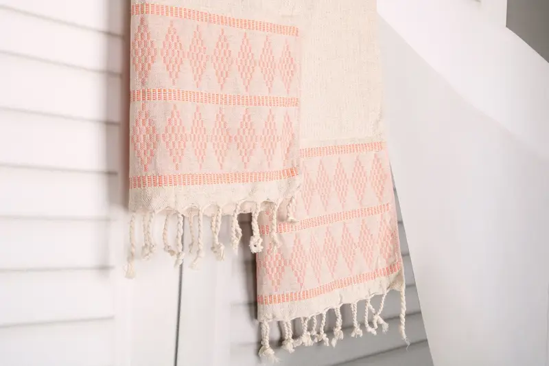 Personalized Dish Towel, Monogrammed Turkish Towel, Kitchen Towel, 40x20 Linen Kilim Design Towel, Monogram Kitchen Towel, Bachelorette Party Favor - 8