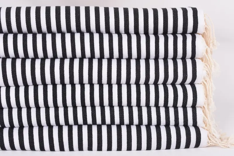 Personalized Gifts, Monogrammed Hand Towel, Holiday Towel, Personalized Hand Towel, 40x18 Cotton Striped Towel, Valentines Day Gift For Him - 3