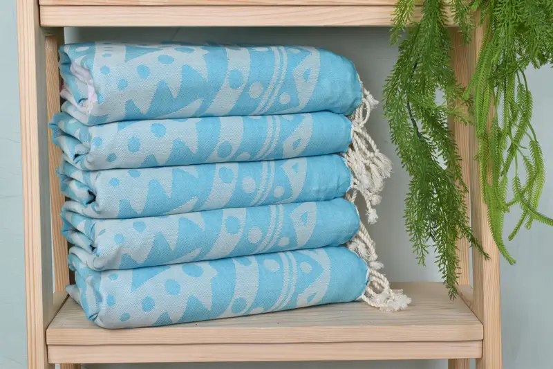Bridesmaid Gift Towel, Unique Gift, Gifts For Him, Soft and absorbent Turkish towel, Peshtemal Towel, 70x40 Cotton Round Pattern Towel, Beach towel - 3