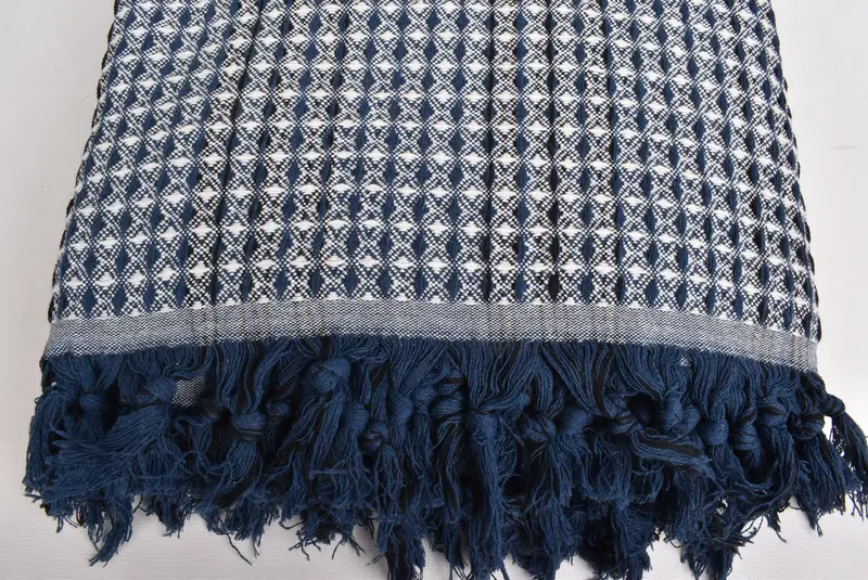 Organic Throw, 96x70 Cotton Striped Towel, Personalized Blanket, Custom Wedding Gifts, Bachelorette Party Items, Woven Blanket, Bridal Shower Favors - 4