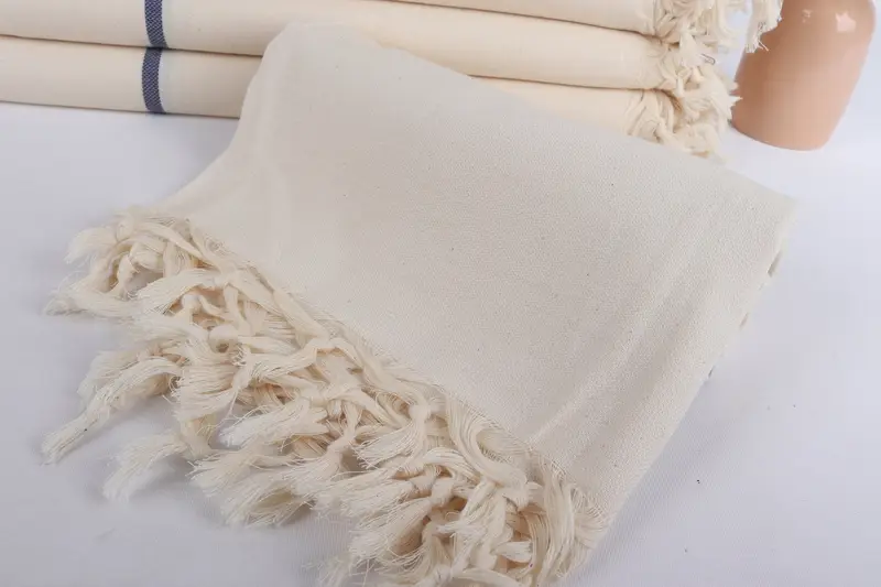 Embroidery Towels, Peshtemal Towel USA, 70x40 Cotton Striped Towel, Organic Cotton Towel, Turkish beach towel, Absorbent towel, Quick-dry peshtemal - 4