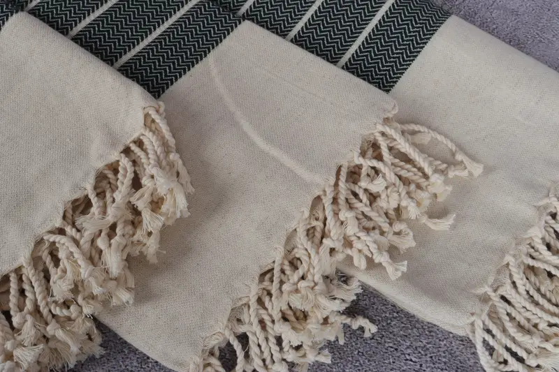 Quick-Dry Beach Towel, Thin towel, Yoga Towel, Bridesmaid Favors, Cute Beach Towel, Luxury towel, 70x38 Cotton Herringbone Towel, Guest Towel - 5