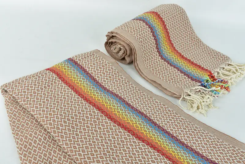 Bridal Gifts, Bachelor Gifts, Bridesmaid Gift Towel, Wedding Hand Made Gift, Bath towel, 70x40 Cotton Diamond Towel, Handwoven Turkish Towel - 8