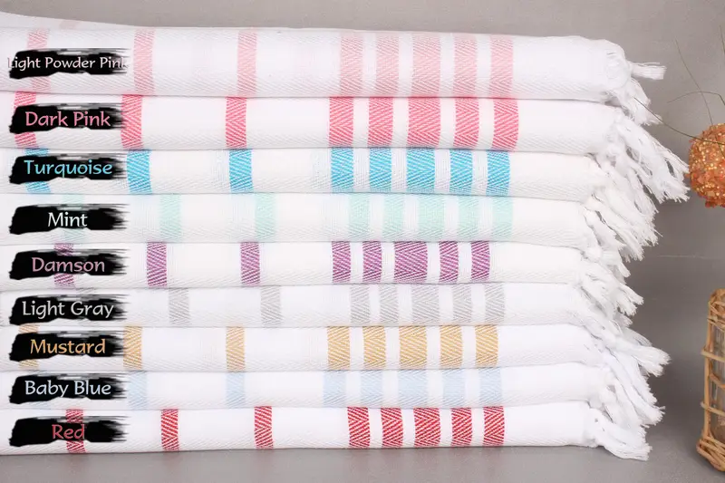 Personalized Hand Towel, Spa Towel, Bridal Shower Gift, Bridal Shower Gifts, 36x24 Cotton Herringbone Towel, Monogram Hand Towel, Small Bath Towels - 1