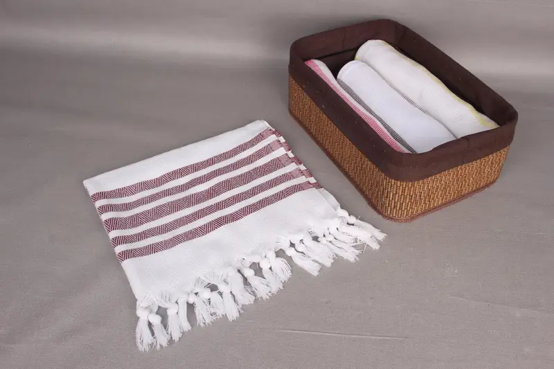 Personalized Hand Towel, Spa Towel, Bridal Shower Gift, Bridal Shower Gifts, 36x24 Cotton Herringbone Towel, Monogram Hand Towel, Small Bath Towels - 7