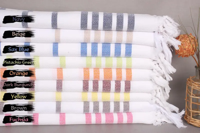 Personalized Hand Towel, Spa Towel, Bridal Shower Gift, Bridal Shower Gifts, 36x24 Cotton Herringbone Towel, Monogram Hand Towel, Small Bath Towels - 2