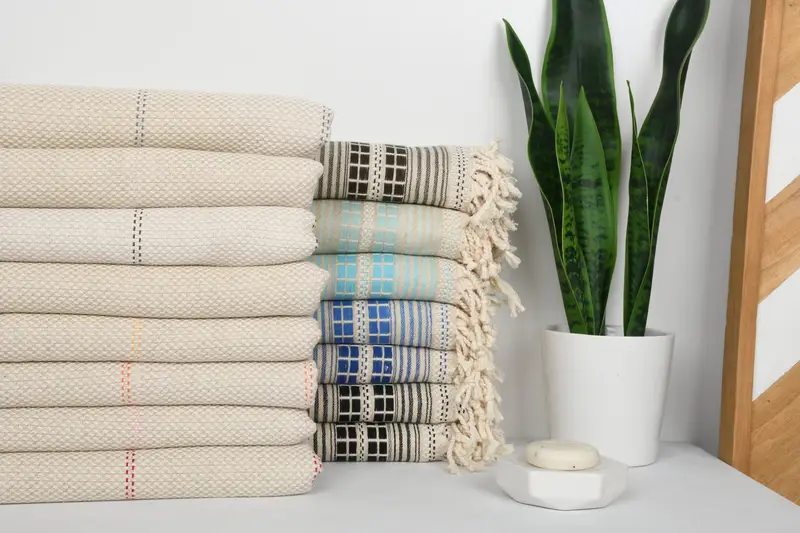 Personalized Gift For Him, Turkish Hand Towel, Bridesmaid Gifts, Small Bath Towels, Bachelorette Party Items, 40x20 Linen Striped Towel, Xmas Gifts - 5