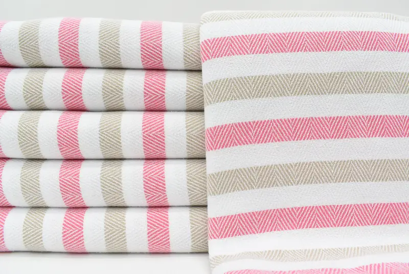 Embroidered Towel, Bridal Shower Gift, Monogram Turkish Towel, Peshtemal Towel, Bride Gift, 64x40 Cotton Striped Towel, Turkish bath towel for spa - 1