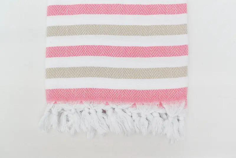 Embroidered Towel, Bridal Shower Gift, Monogram Turkish Towel, Peshtemal Towel, Bride Gift, 64x40 Cotton Striped Towel, Turkish bath towel for spa - 5