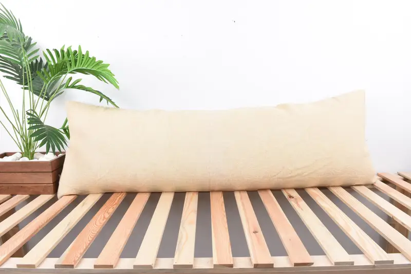 Vintage Kilim Pillow, 16x48 Beige Pillow Cover, Boho Pillow Sham Cover, Pillow Sham, Pillow for Sofa, One Of A Kind Pillow Sham - 1
