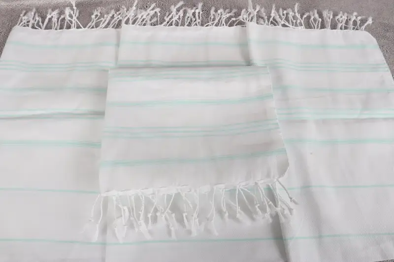Bathroom Towels, Turkish Tea Towel, Customized Turkish Towel, Personalized Gifts, 40x24 Cotton Striped Towel, Bachelor Gift, Embroidery Towel - 4