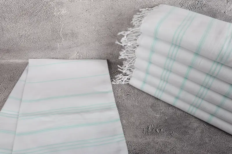 Bathroom Towels, Turkish Tea Towel, Customized Turkish Towel, Personalized Gifts, 40x24 Cotton Striped Towel, Bachelor Gift, Embroidery Towel - 2