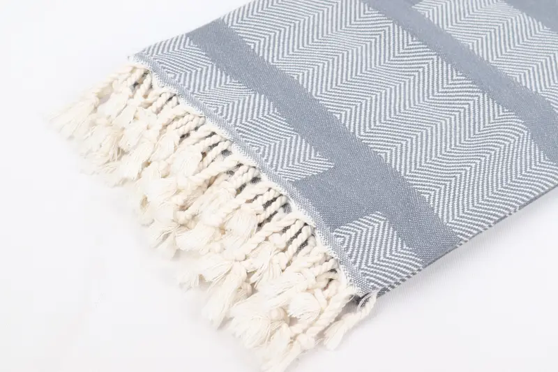 Bachelorette Party Favors Beach, Bachelor Gifts, Absorbent Turkish towel, 68x38 Cotton Chevron Towel, Personalized Towel, Custom Name Towel - 7