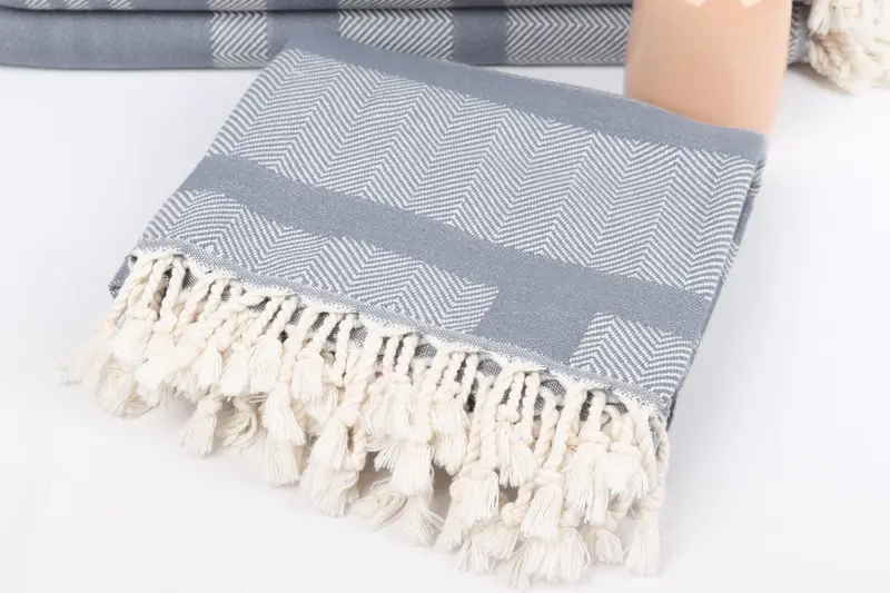 Bachelorette Party Favors Beach, Bachelor Gifts, Absorbent Turkish towel, 68x38 Cotton Chevron Towel, Personalized Towel, Custom Name Towel - 5