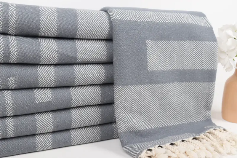 Bachelorette Party Favors Beach, Bachelor Gifts, Absorbent Turkish towel, 68x38 Cotton Chevron Towel, Personalized Towel, Custom Name Towel - 2