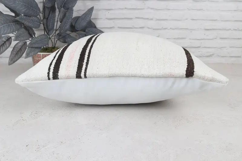 Antique Pillows, Boho Pillow Sham Cover, Outdoor Throw Cushion Cover, 22x22 White Cushion Case, Oriental Cushion Cover, Turkish Pillow, Pillow Cover - 6