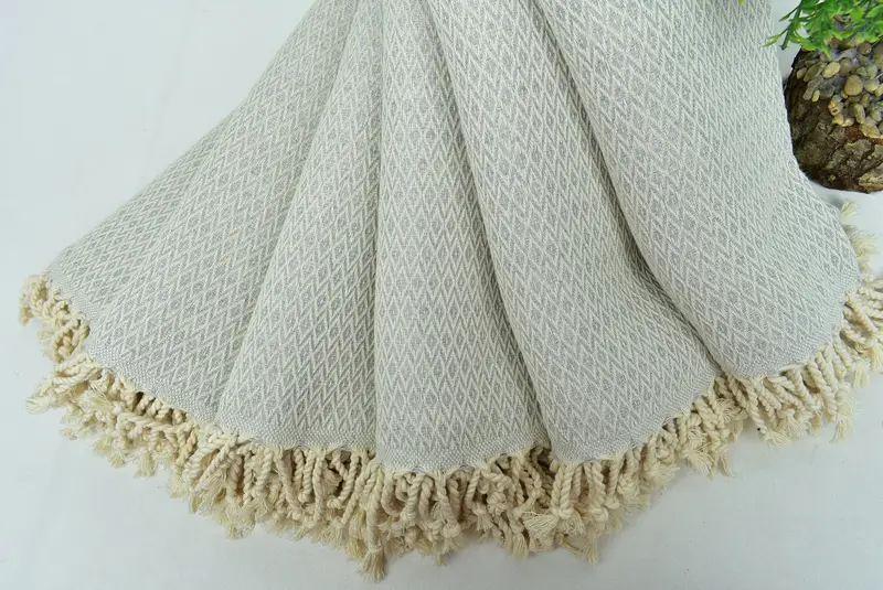 Travel Towel, Turkish Towel USA, Quick-dry peshtemal, Spa Gift, Bridal Shower Gift, 70x40 Cotton Diamond Towel, Bridesmaid Towel, Family Gift Basket - 4