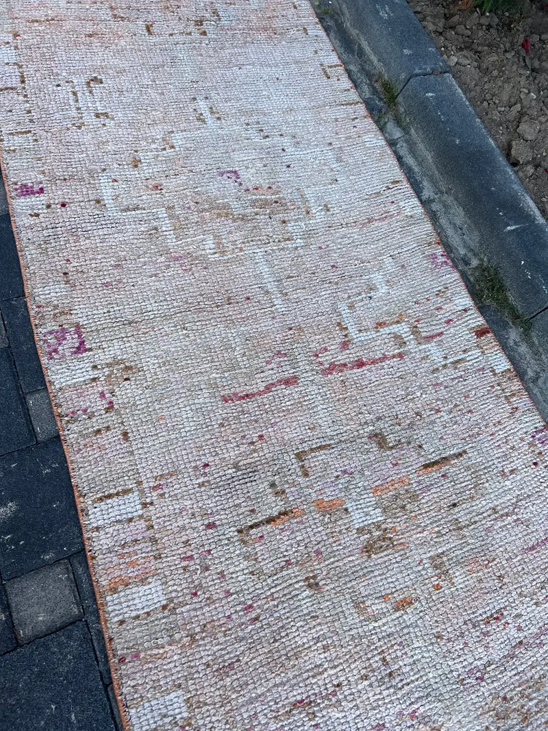 Alfombra Naranja Vibrante 60x30cm Diseño Oriental