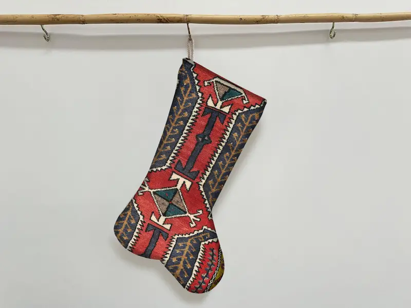 Medias estampadas con diseño oriental: acogedor regalo navideño, hecho a mano en turco
