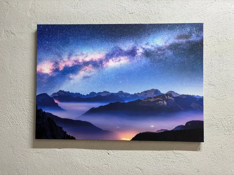 Stunning Milky Way Galaxy Canvas: Nature's Night Sky Art