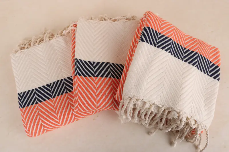 Beach Towel Bulk, 84x40 Cotton Striped Towel, Bridal Shower Favors, Travel Towel, Beach Towel Gift, Valentines Day Gift, Best Wedding Gift - 3