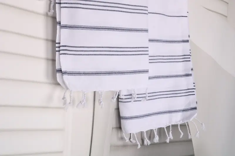 Regalos de dama de honor, monograma de toalla turca, toalla de spa, ideas de regalos de boda, toalla de mano personalizada, toalla de cocina de monograma, toalla a rayas de algodón 40x24 - 8