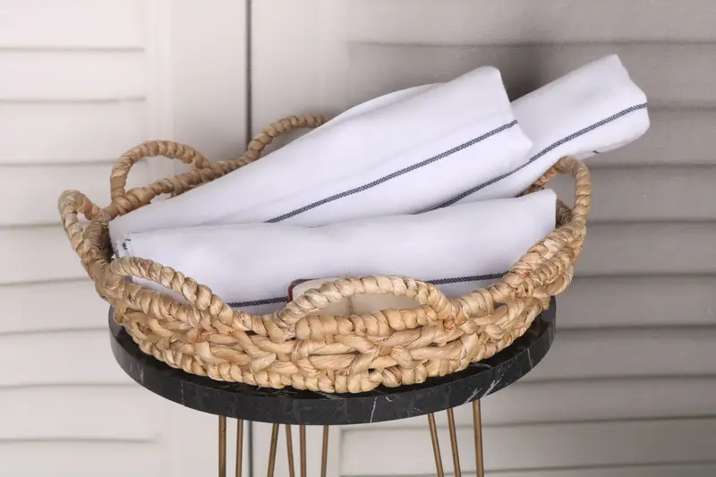 Regalos de dama de honor, monograma de toalla turca, toalla de spa, ideas de regalos de boda, toalla de mano personalizada, toalla de cocina de monograma, toalla a rayas de algodón 40x24 - 4