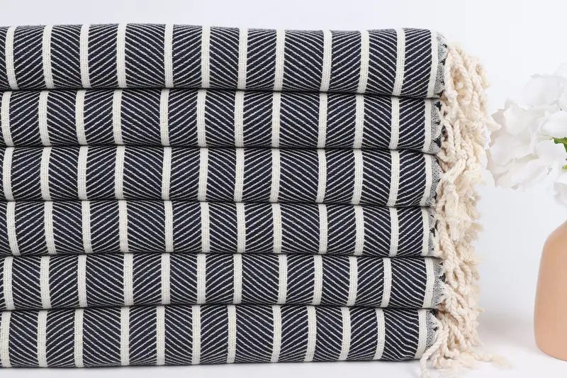 Bachelor Party Favors, 70x40 Bamboo Herringbone Towel, Gifts For Him, Summer Gift, Thin and lightweight Turkish peshtemal, Beach Towel Bulk - 3