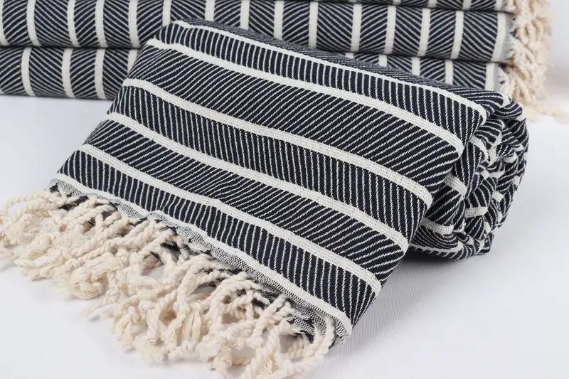 Bachelor Party Favors, 70x40 Bamboo Herringbone Towel, Gifts For Him, Summer Gift, Thin and lightweight Turkish peshtemal, Beach Towel Bulk - 4