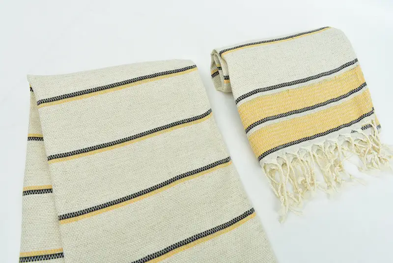 Monogram Kitchen Towel, 40x20 Linen Striped Towel, Kitchen Towel, Personalized Hand Towel, Gift For Him, Bachelor Towel, Personalized Wedding Gift - 7