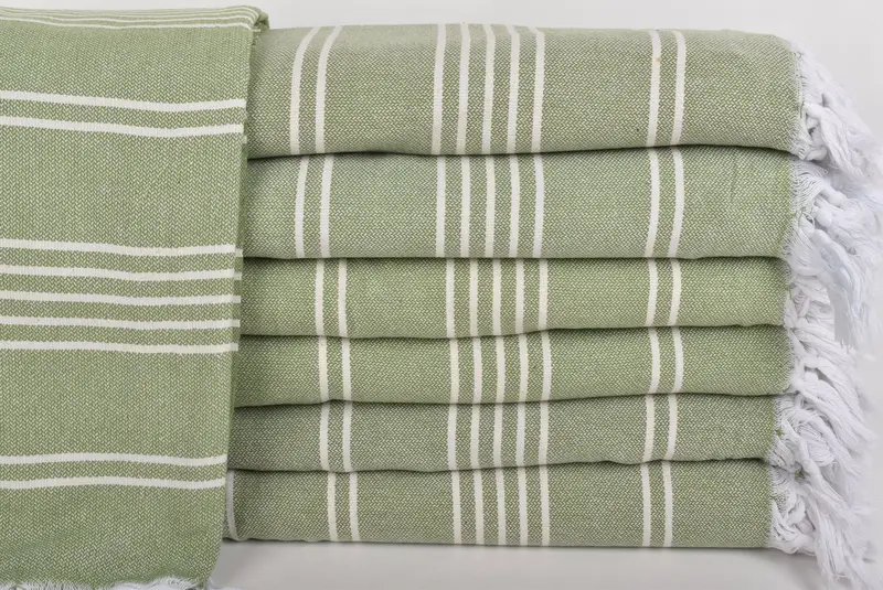 Aesthetic Blanket, Custom Blanket, 96x70 Cotton Striped Towel, Turkish Bedcover, Wedding Gift, Bachelorette Party Favors, Woven Throw Blanket - 1