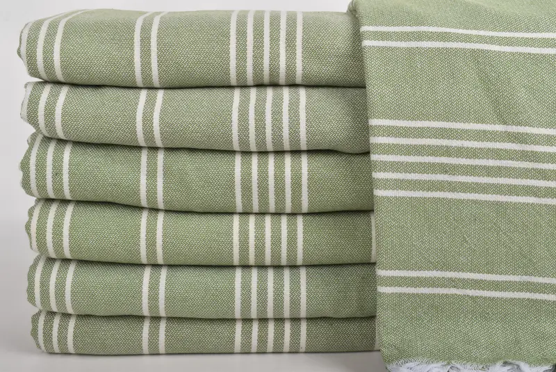 Aesthetic Blanket, Custom Blanket, 96x70 Cotton Striped Towel, Turkish Bedcover, Wedding Gift, Bachelorette Party Favors, Woven Throw Blanket - 2